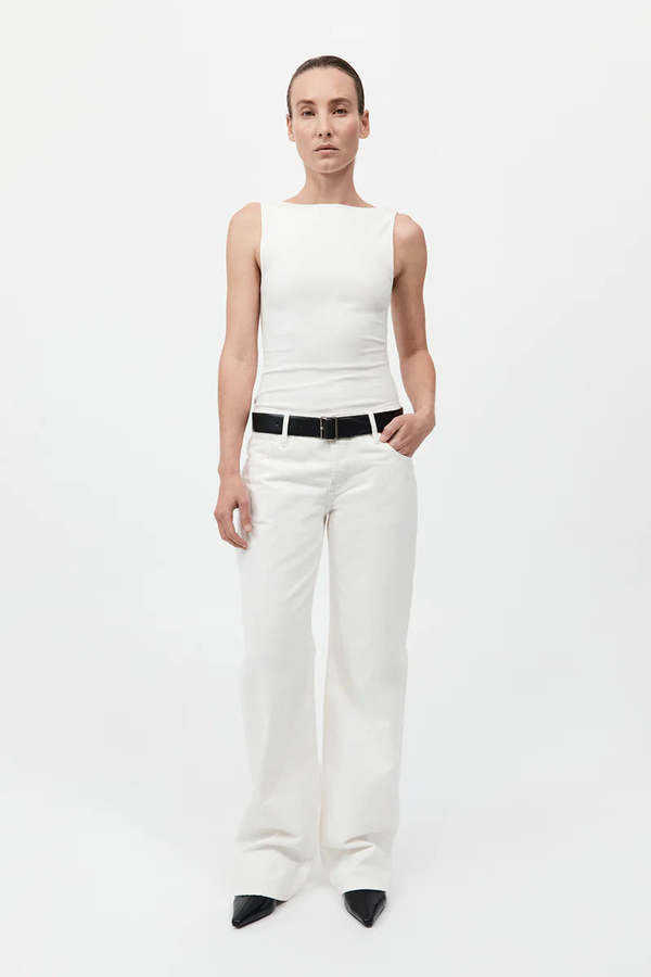 St. Agni Rib Bateau Cut Out Top St. Agni Rib Bateau Cut Out Top