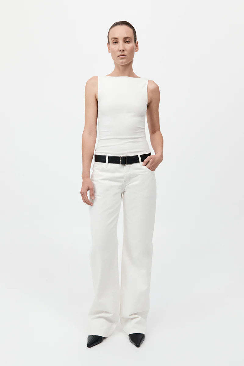 St. Agni Rib Bateau Cut Out Top