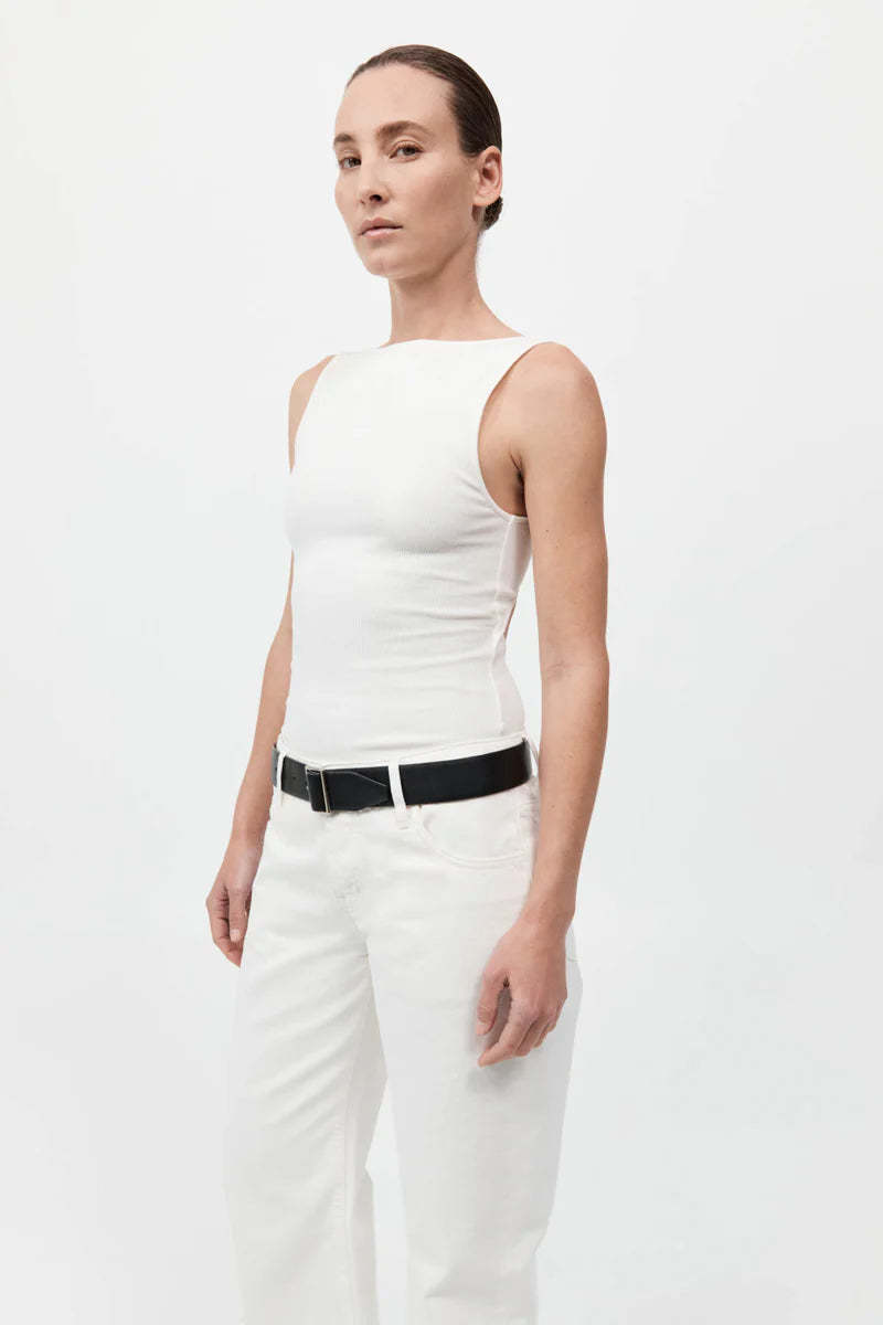 St. Agni Rib Bateau Cut Out Top