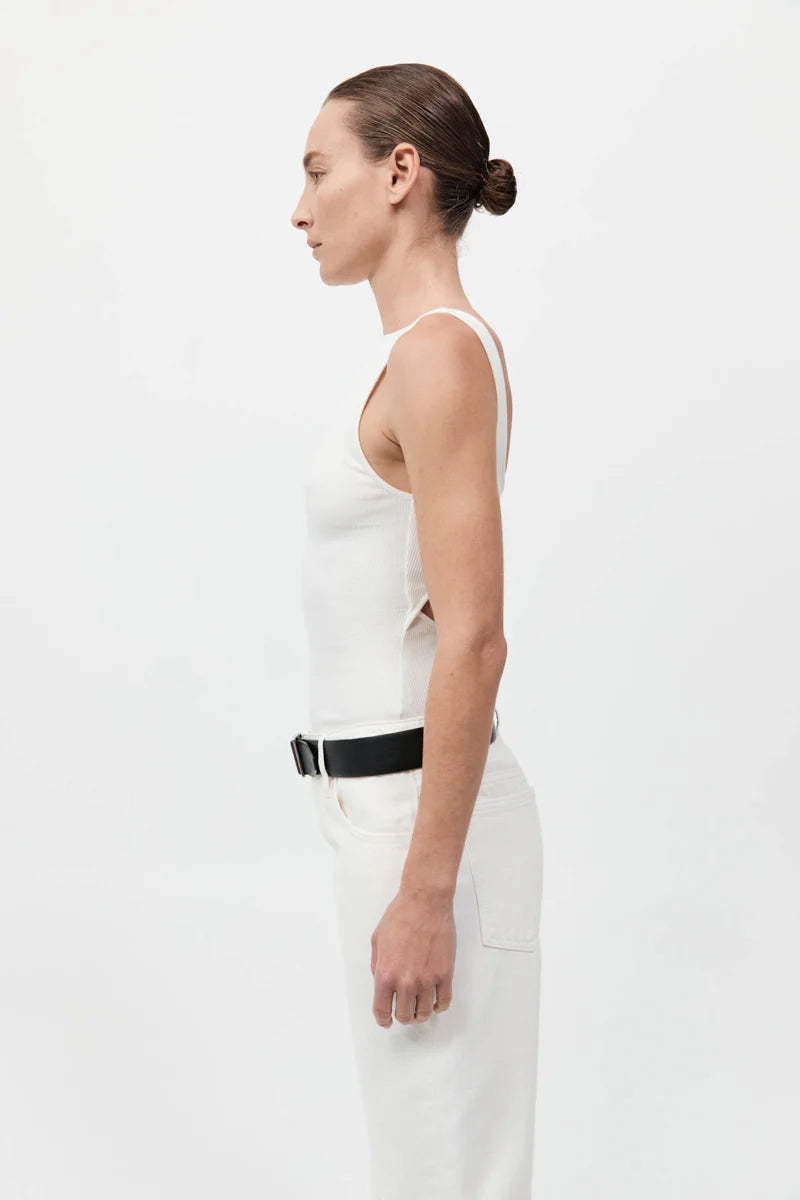 St. Agni Rib Bateau Cut Out Top