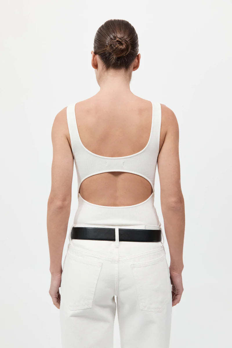St. Agni Rib Bateau Cut Out Top