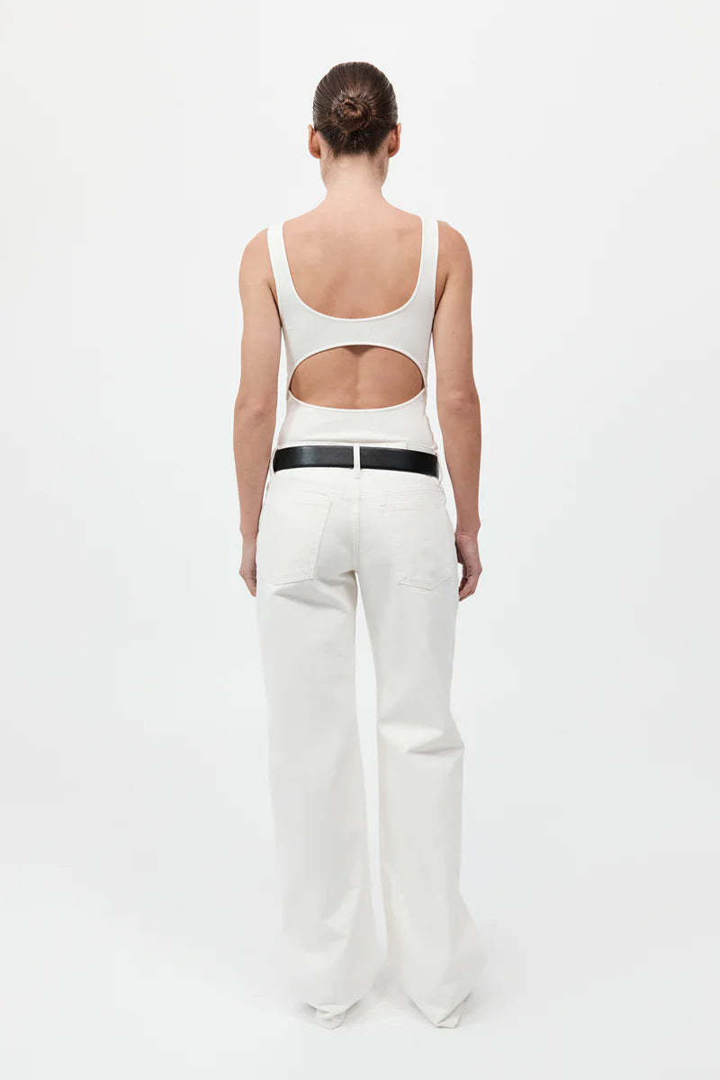 St. Agni Rib Bateau Cut Out Top