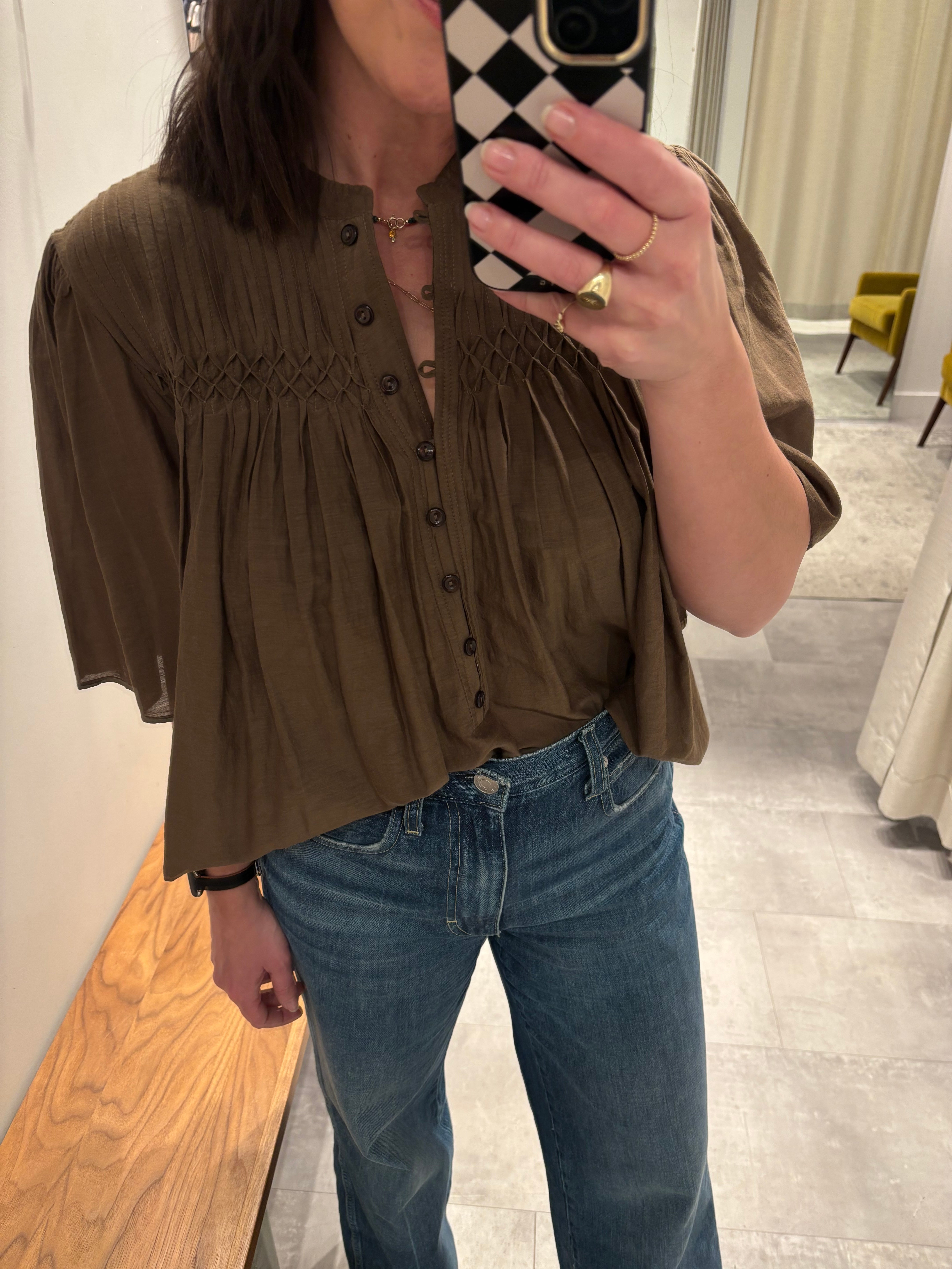 atena ‼️ISABEL MARANT ETOILE Isabel Marant Etoile Veste Joanna – Kaki