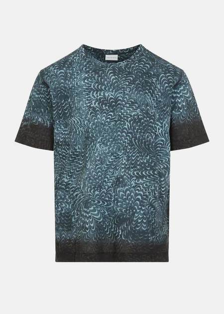 Dries Van Noten Basic Cotton T-Shirt - Navy | Garmentory
