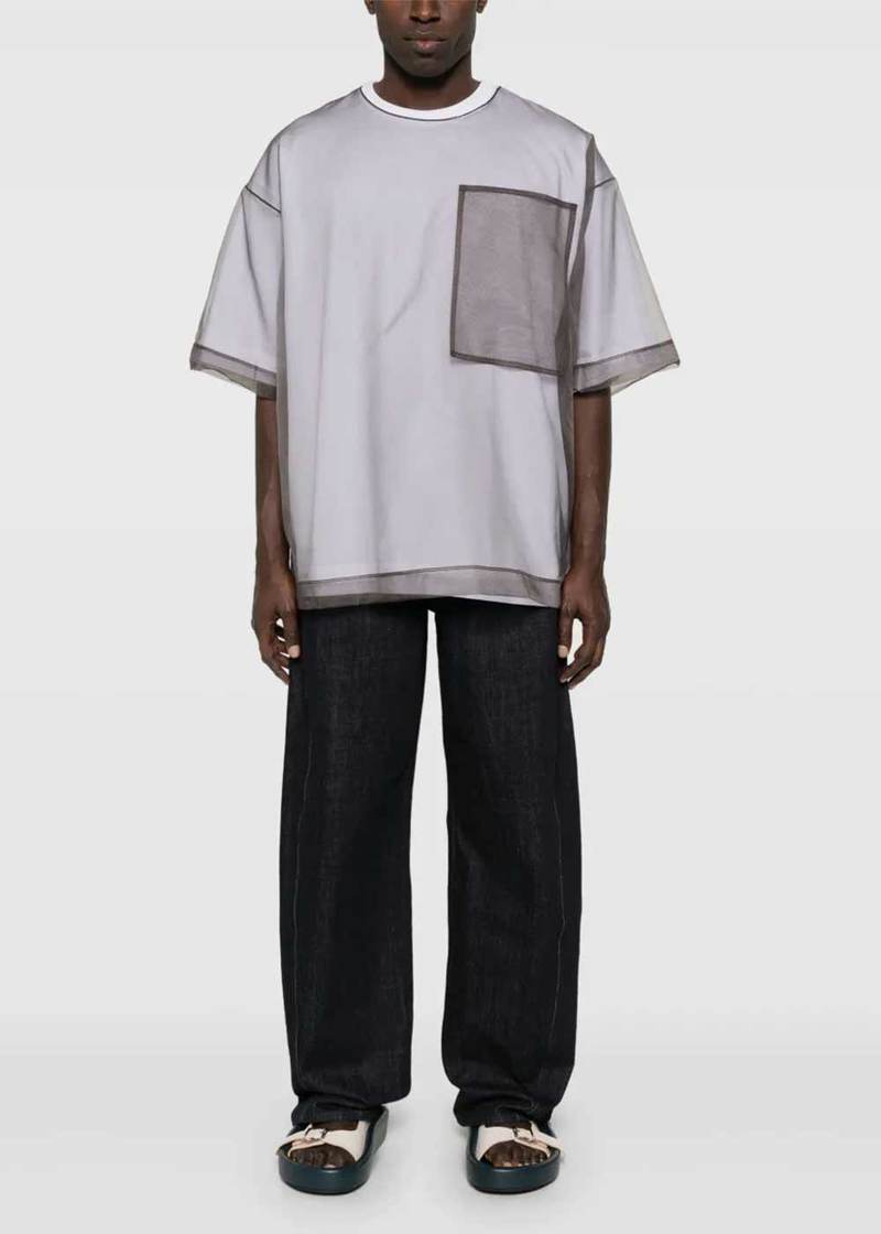 Dries Van Noten Heaton T-シャツ DRIES VAN NOTEN | HEATON LAYERED SHORT SLEEVE TEE