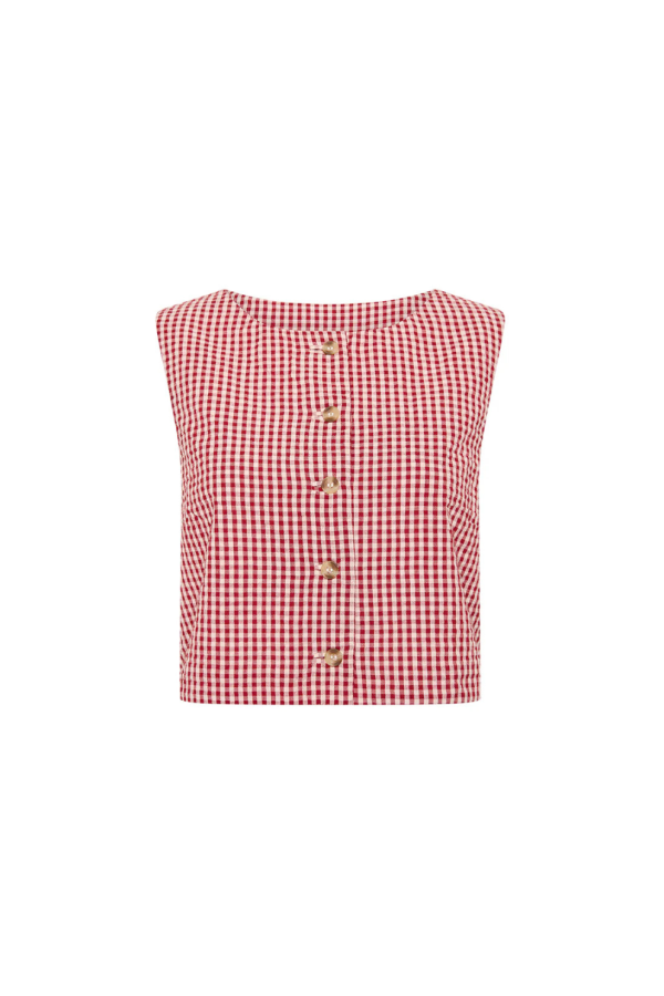 Posse Rio Top - Red Gingham