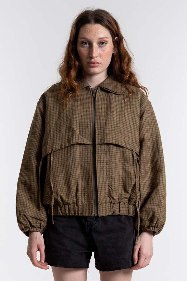 Deiji Studios Double Layered Jacket - Pine Check | Garmentory