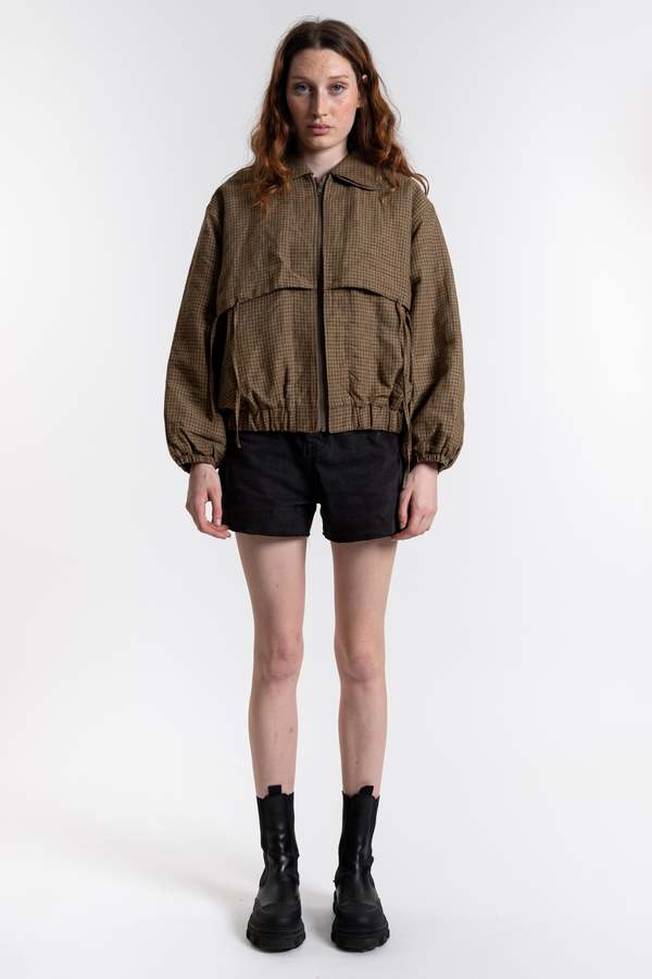 Deiji Studios Double Layered Jacket - Pine Check | Garmentory
