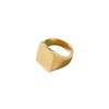 Sylvester Square Signet Ring - Gold/Silver/Brass - Thumbnail 3