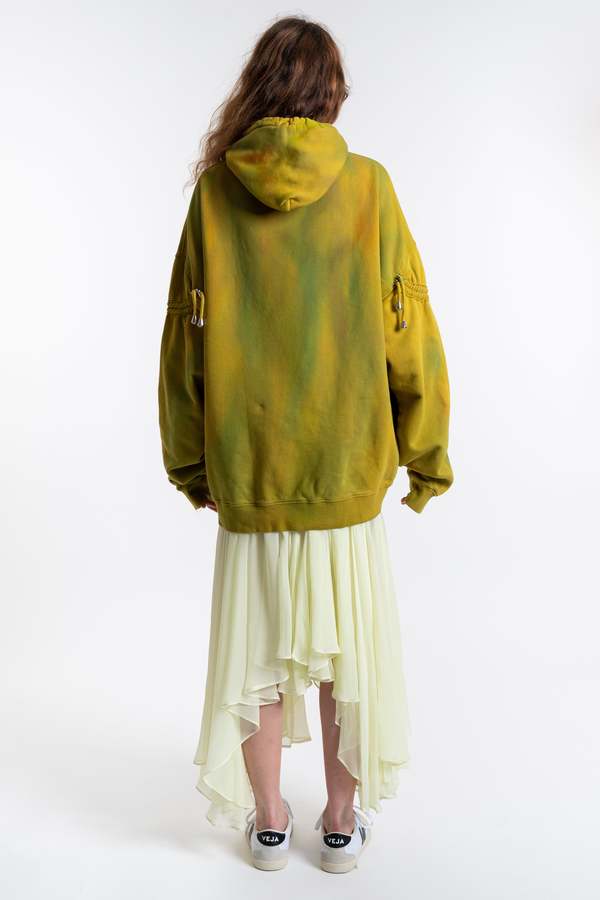 Collina Strada Rhinestone Burst Hoodie - Sea Moss | Garmentory