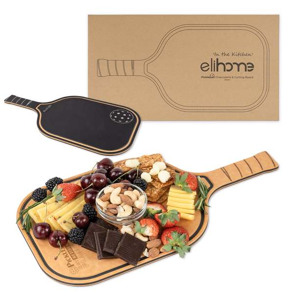 Elihome Pickleball Paddle Cutting & Charcuterie Board