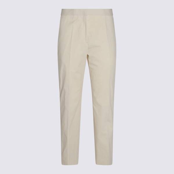 Jil Sander Cotton Pants - White