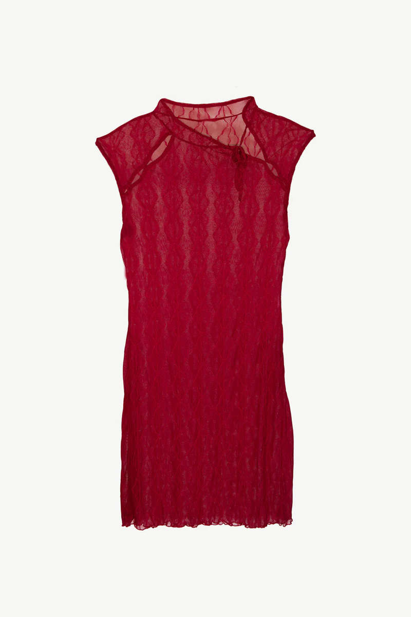 Find Me Now Goji Berry Mariposa Mini Dress