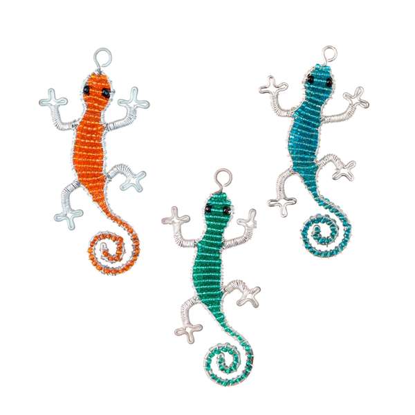 Beadworx Gecko Keyring