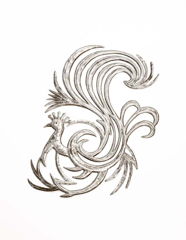 Beadworx Modern Peacock Small Metal Art