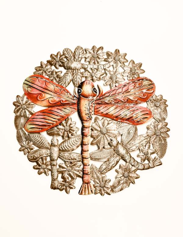 Beadworx Painted King of the Dragonflies Wall Art