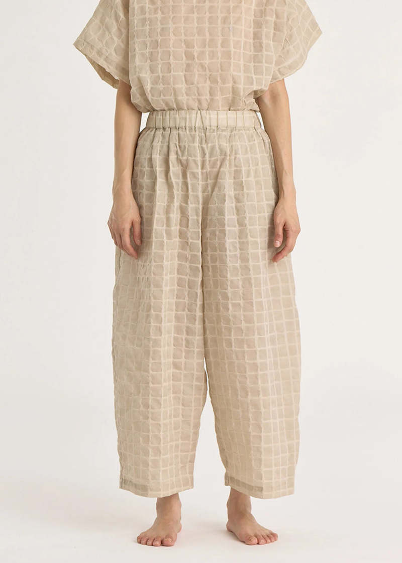Black Crane Ripple Finish Wide Pants Black Crane Ripple Finish Wide Pants