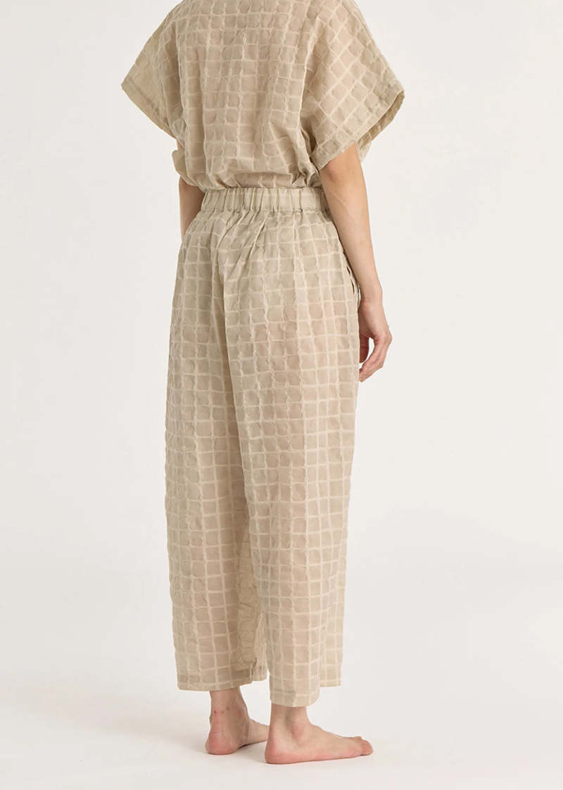 Black Crane Ripple Finish Wide Pants Black Crane Ripple Finish Wide Pants