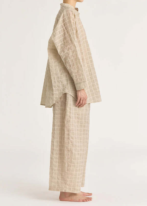 Black Crane Ripple Finish Wide Pants Black Crane Ripple Finish Wide Pants