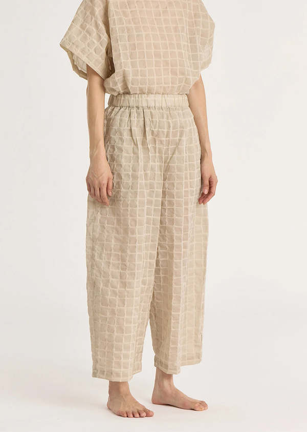 Black Crane Ripple Finish Wide Pants Black Crane Ripple Finish Wide Pants