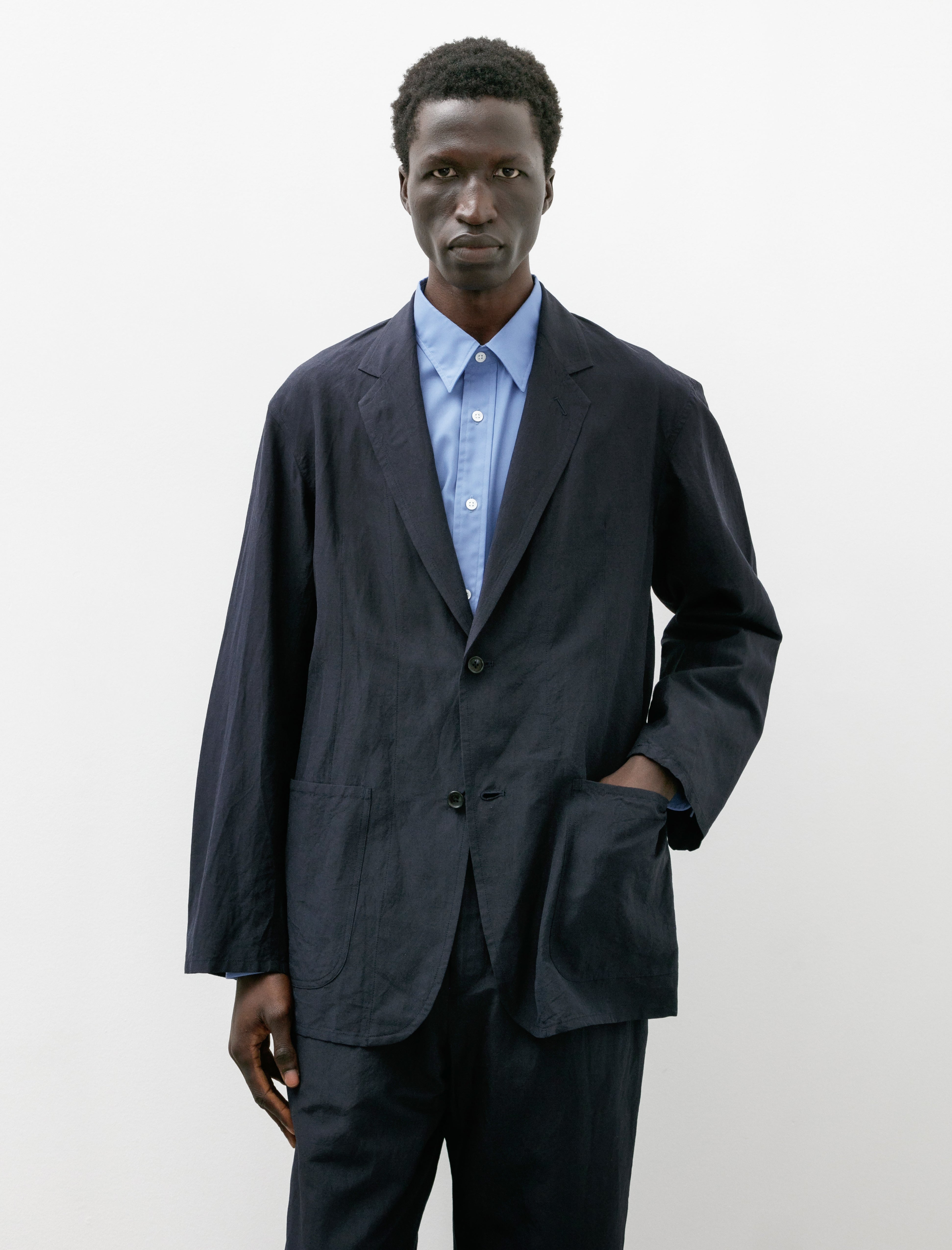 Ernie Palo Silk Linen Easy Jacket | Garmentory