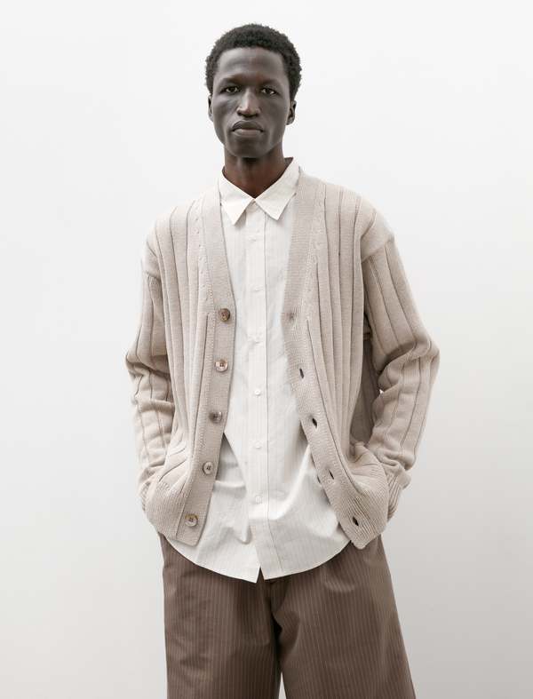 Ernie Palo Wide Rib Knit Cardigan