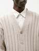 Ernie Palo Wide Rib Knit Cardigan - Thumbnail 5
