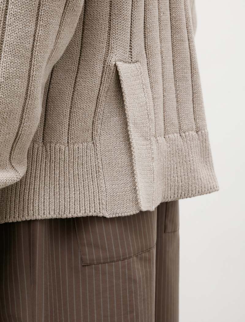 Ernie Palo Wide Rib Knit Cardigan | Garmentory