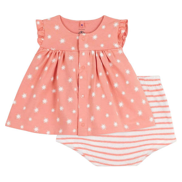 KIDS Petit Bateau Baby Two Piece Set - Orange