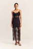 Shona Joy Labyrinth Lace Maxi Dress - Black - Thumbnail 2