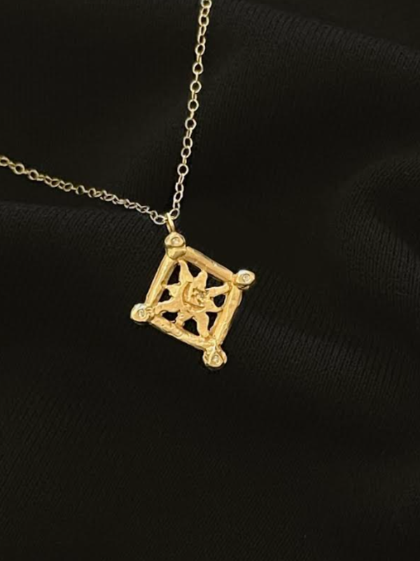 Victoria Cunningham 14k Sun & Moon Diamond Necklace