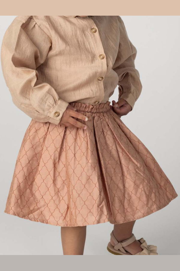 Donsje Raylen Skirt - Cloudy Rose - Rust Diamonds