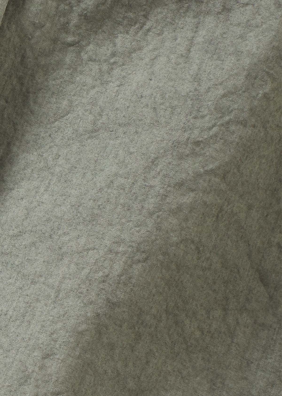 Caramel Anais Girl's Crushed Japanese Cotton Skirt - Grey / Green - Image 4 of 4