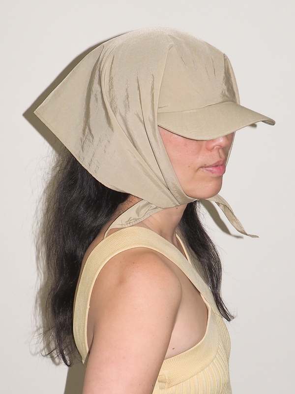 Clyde Brimmed Swim Scarf - Beige | Garmentory