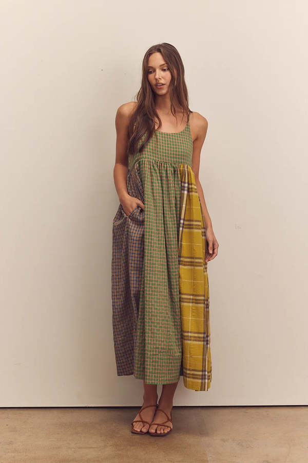 amente Contrast Cami Dress | Garmentory