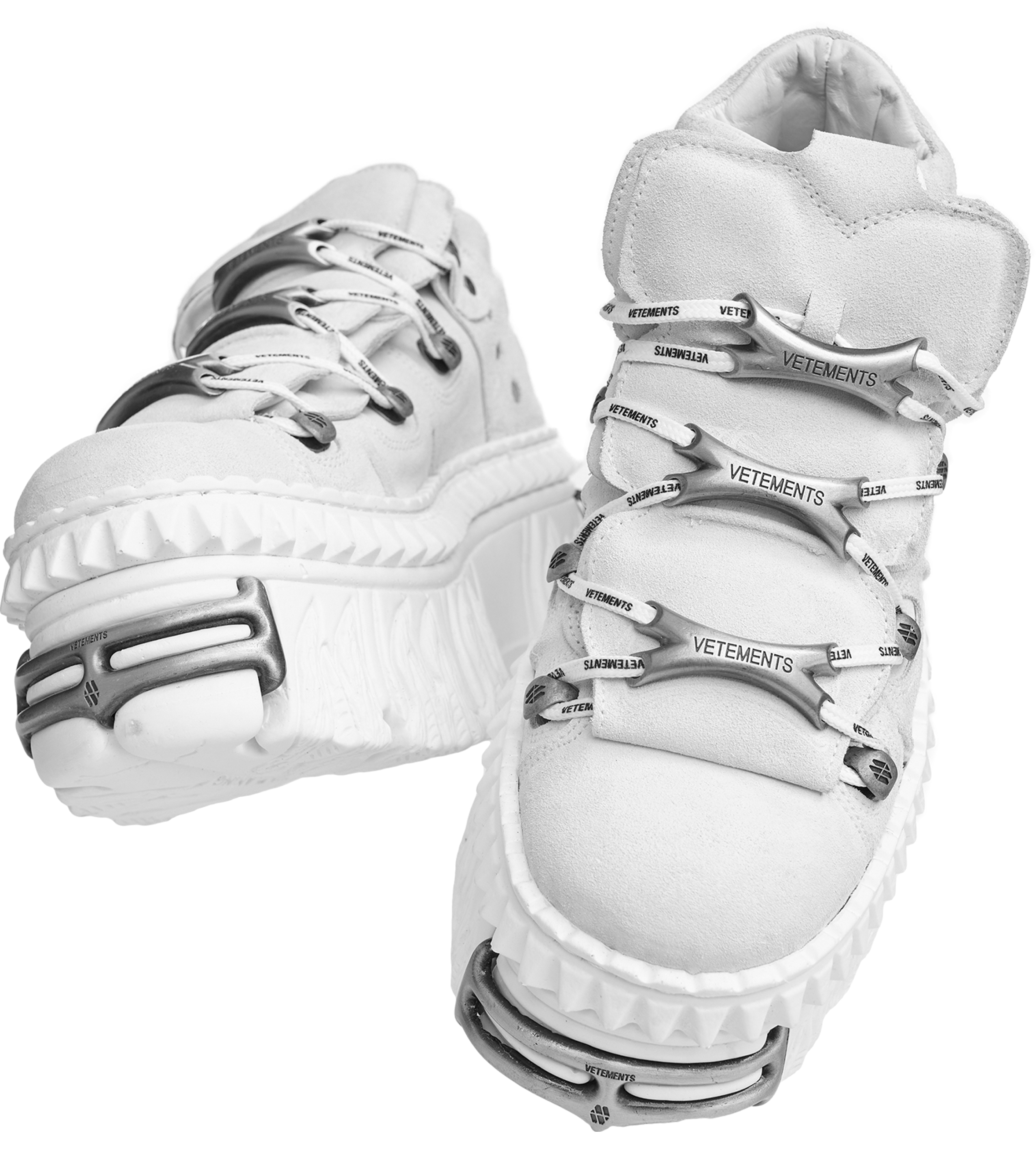 vetements　New Rock ポインテッドトゥブーツ Vetements x New Rock leather platform boots Vetements