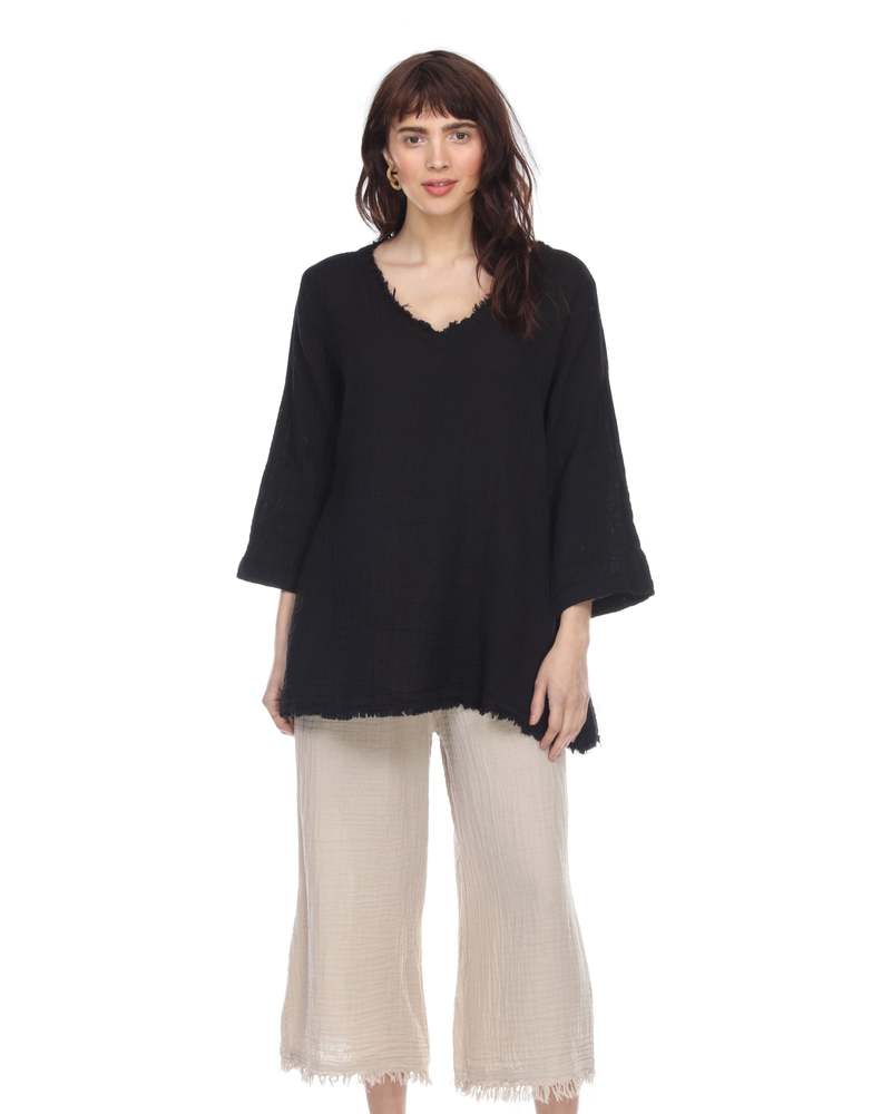 Honest Cotton Frayed Tunic