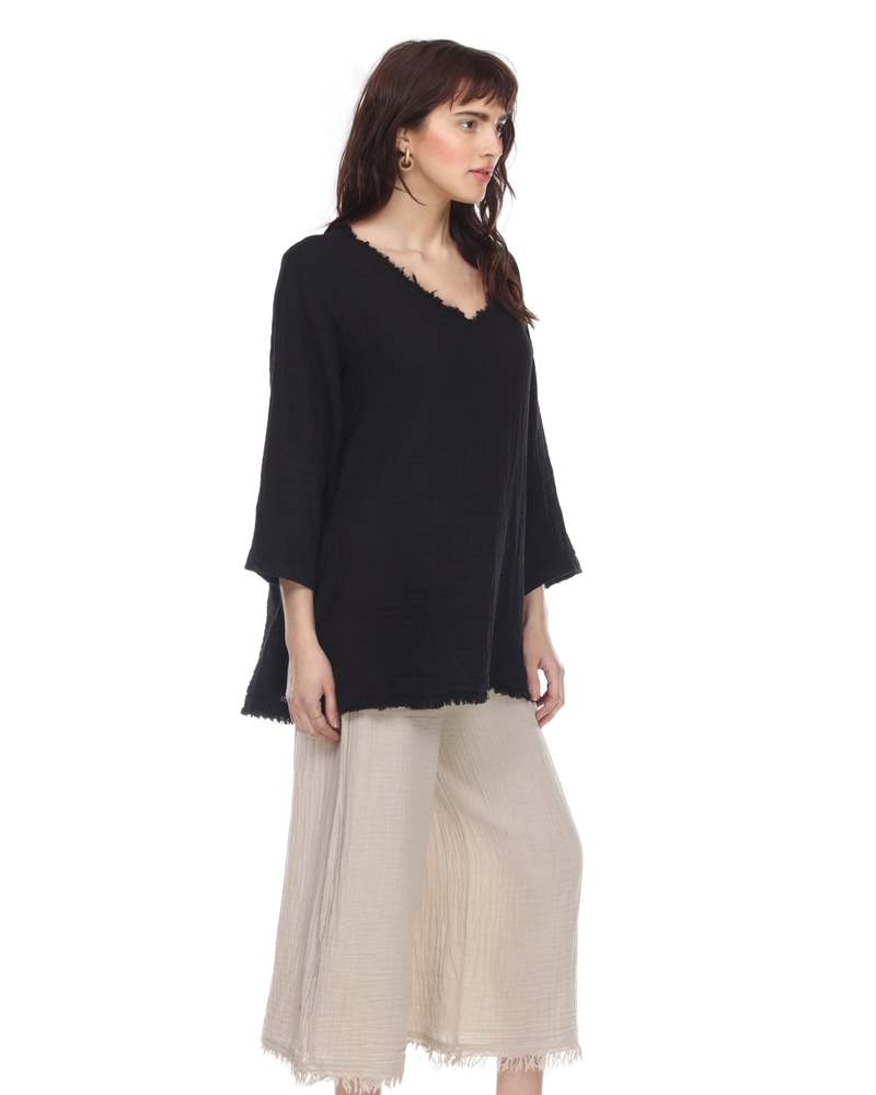 Honest Cotton Frayed Tunic