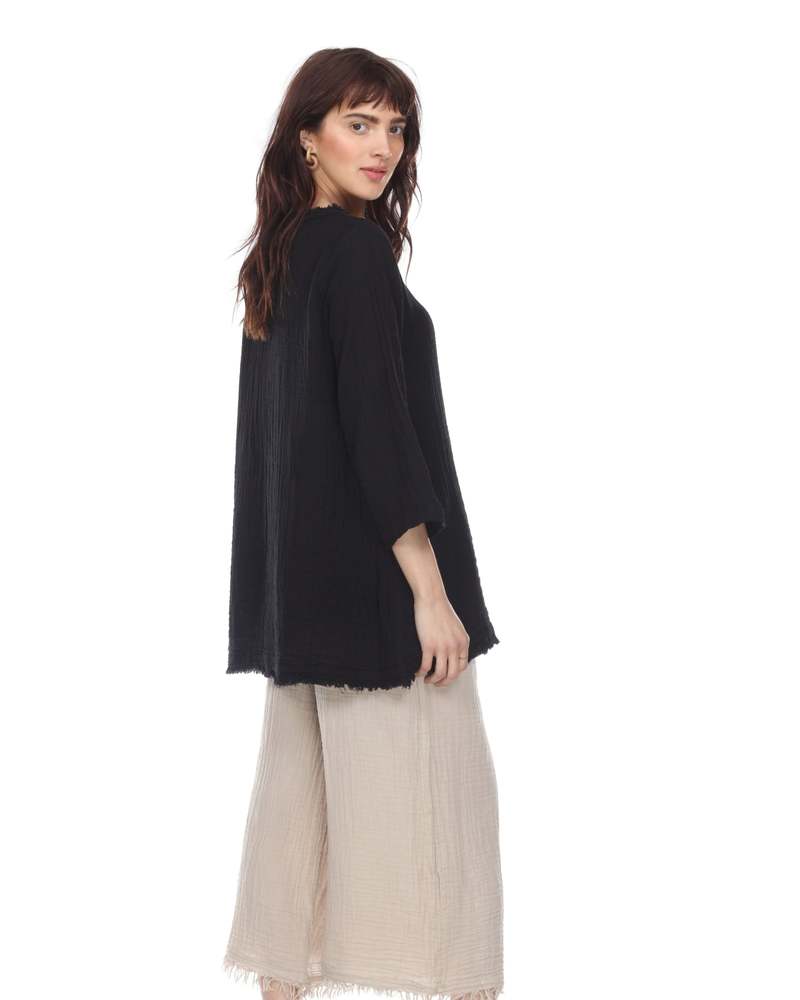 Honest Cotton Frayed Tunic