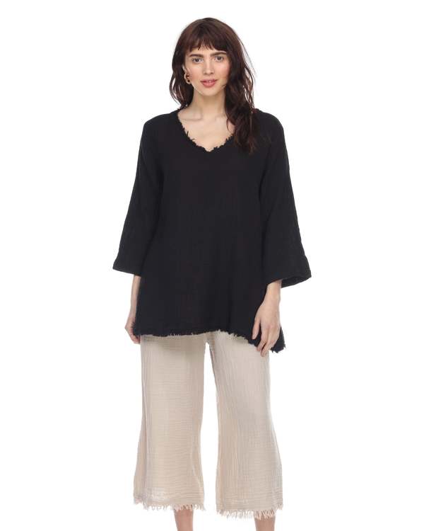 Honest Cotton Frayed Tunic