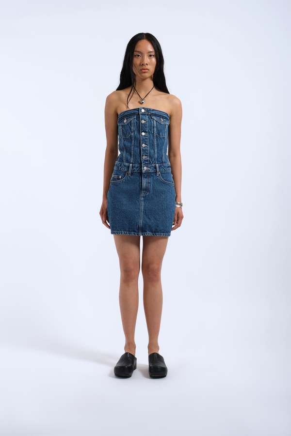 dr.denim Carlisle Dress - Stream Mid Retro dr.denim Carlisle Dress - Stream Mid Retro