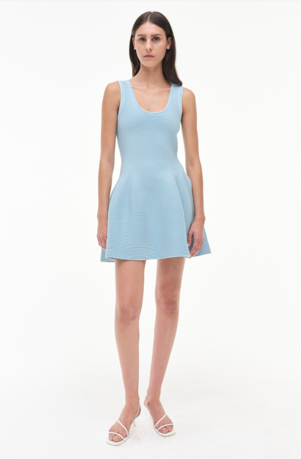 simkhai larina mini dress SIMKHAI Larina Knit Mini Dress in Berry Pink