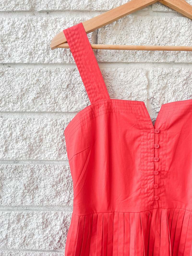 The Great. Day Break Dress - Hot Red