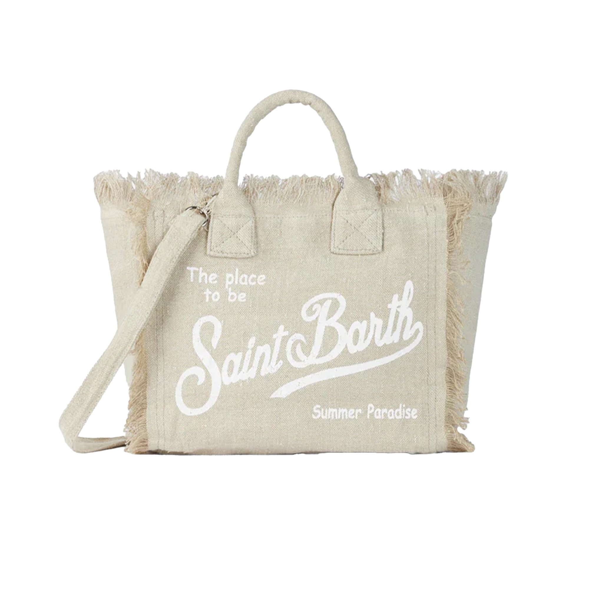 MC2 Saint Barth Colette Linen Bag - Beige | Garmentory