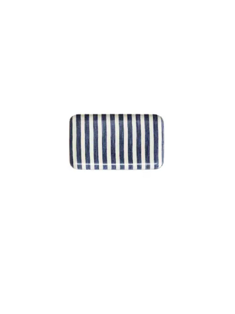 Fog Linen Work Linen Tray - Blue & White Stripe Fog Linen Work Linen Tray - Blue & White Stripe