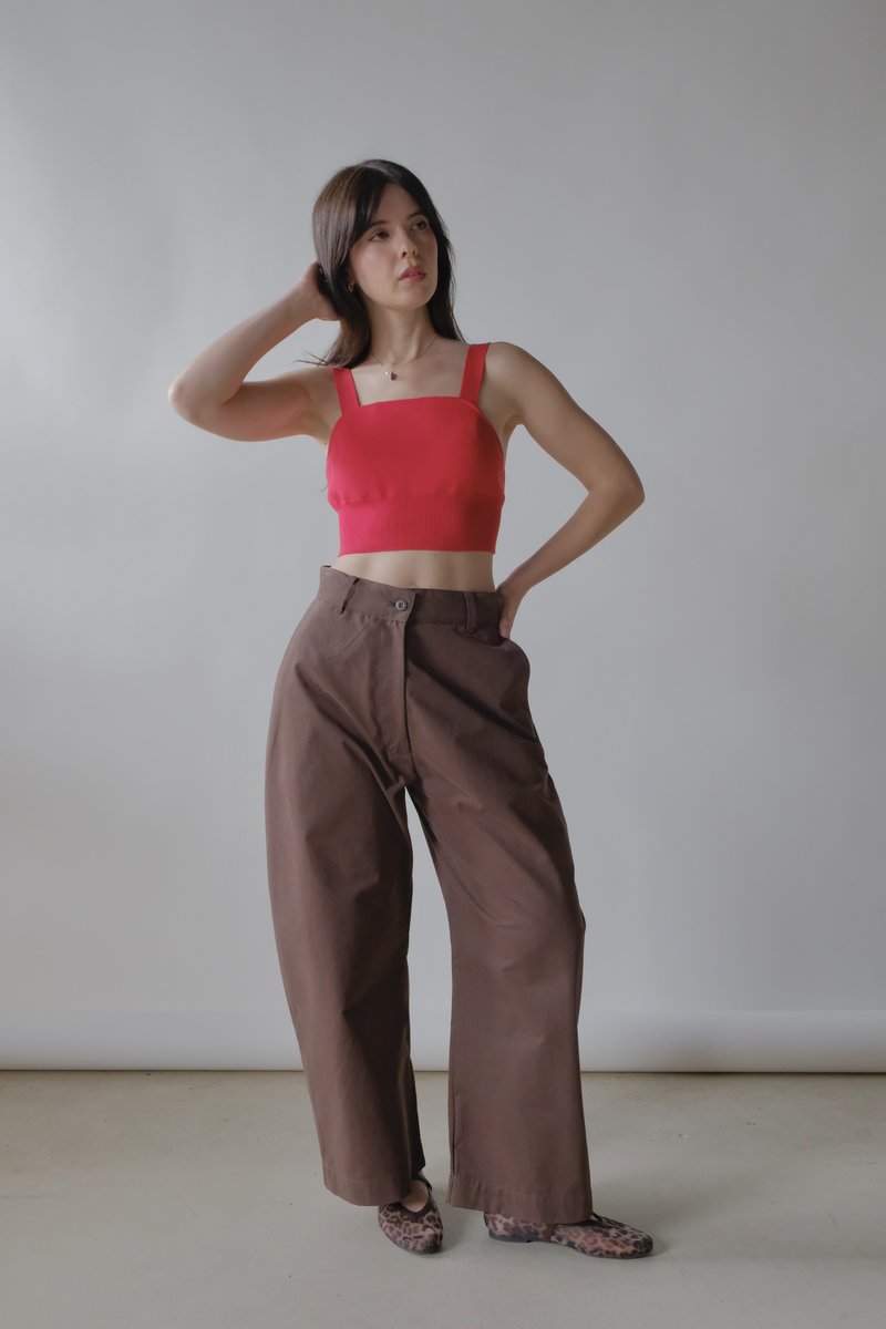 Diarte Cruz Top - Cherry Red