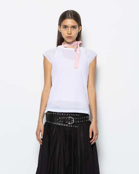 GIMAGUAS Lady Polo in White ギガマス ポロシャツ 白 Gimaguas