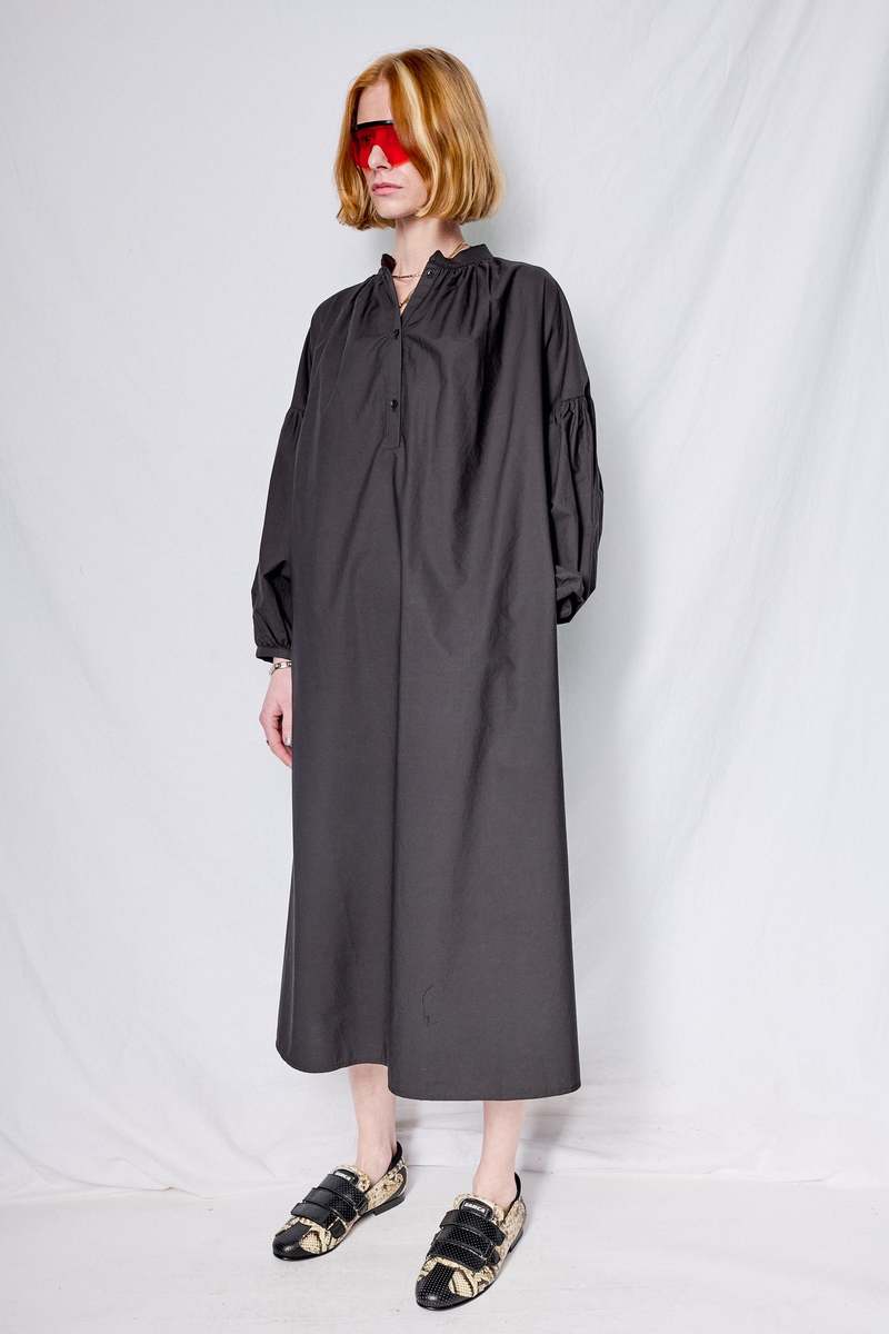 Black Crane Balloon Sleeve Dress Black Crane Balloon Sleeve Dress