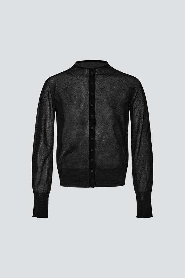 AMOMENTO Whole Garment Sheer Cardigan | Garmentory