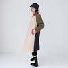 London Atelier Byproduct Patchwork Color Block Quilt Long Jacket - Beige/Khaki - Thumbnail 6